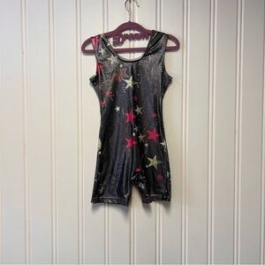 Girls Dance / Gymnastics Unitard – Star Print – Size 150